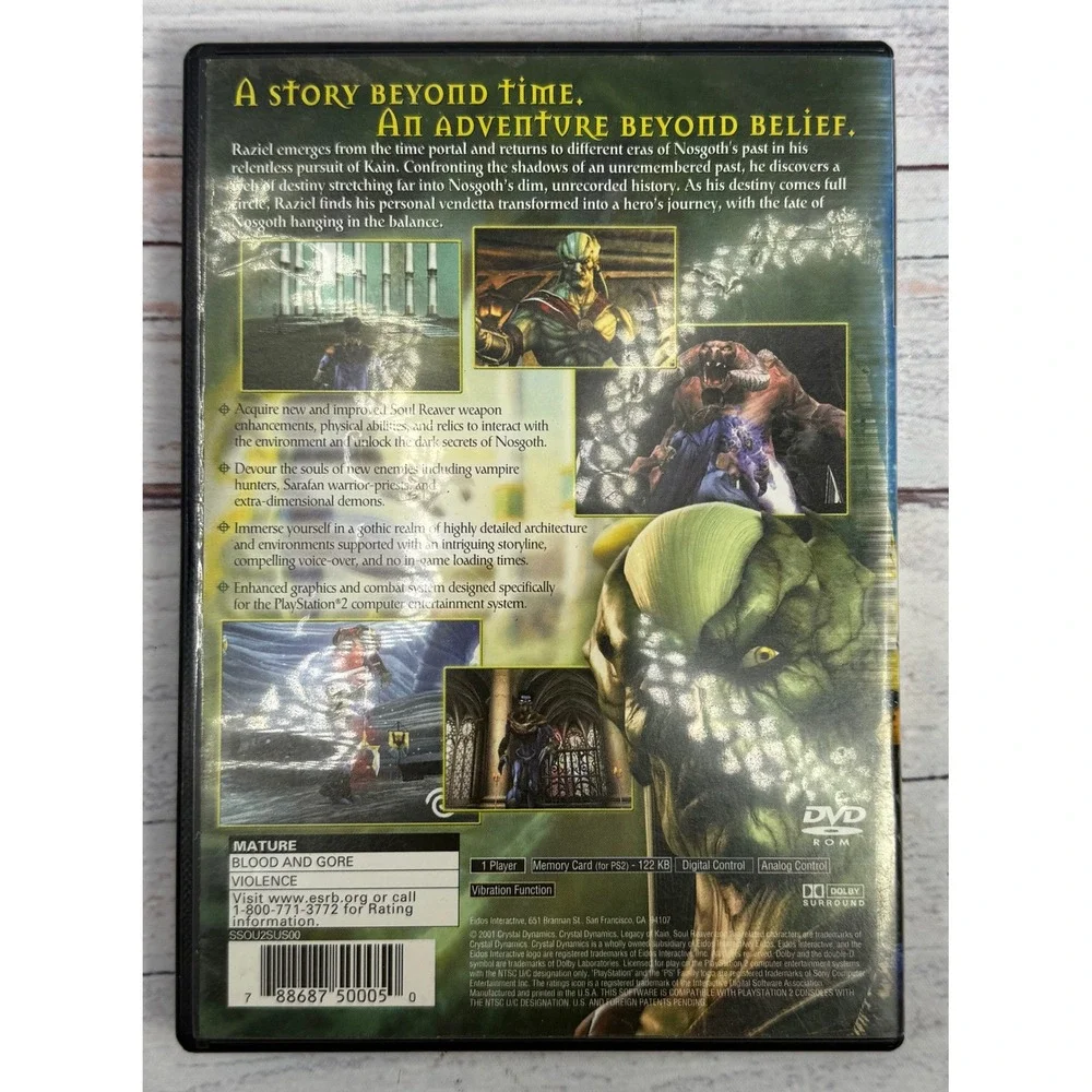Legacy of Kain‎ Soul Reaver 2 PlayStation 2 PS2 Game